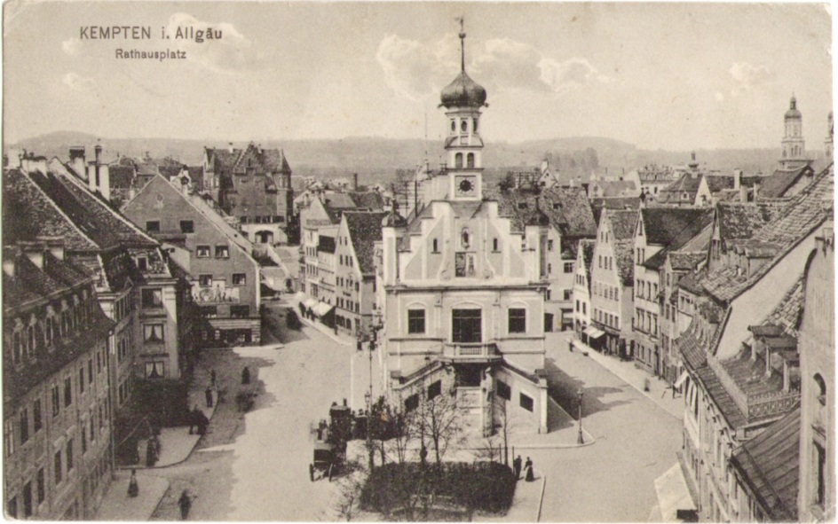 912_Kempten Rathausplatz um 1910paint.jpg