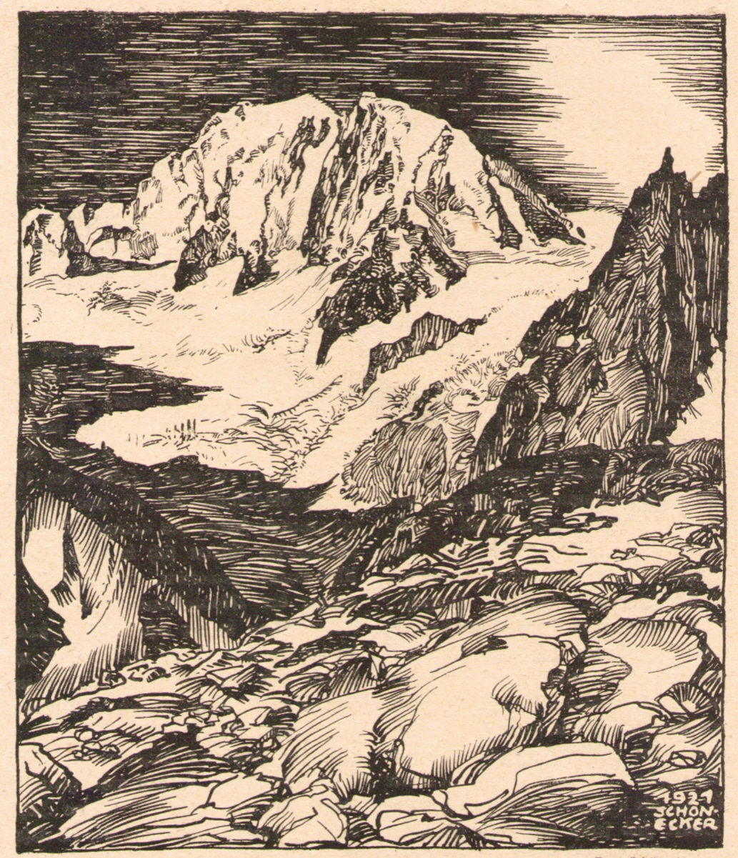 Anton Schoenecker - Mont Blanc 1921p.jpg