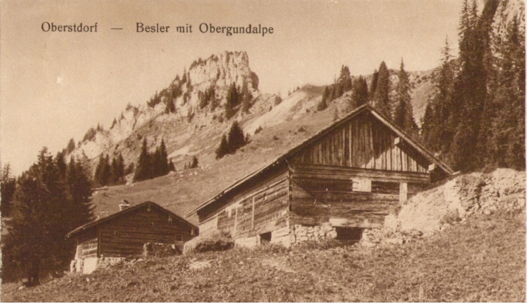 Besler und Obere Gundalpe um 1910 von Anton Hofmannpaint.jpg