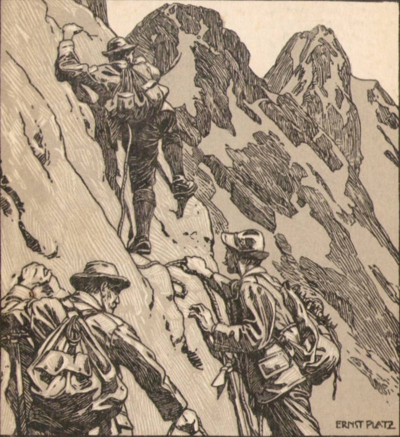 Ernst Platz - Klettern Trettachspitze 1909p.jpg