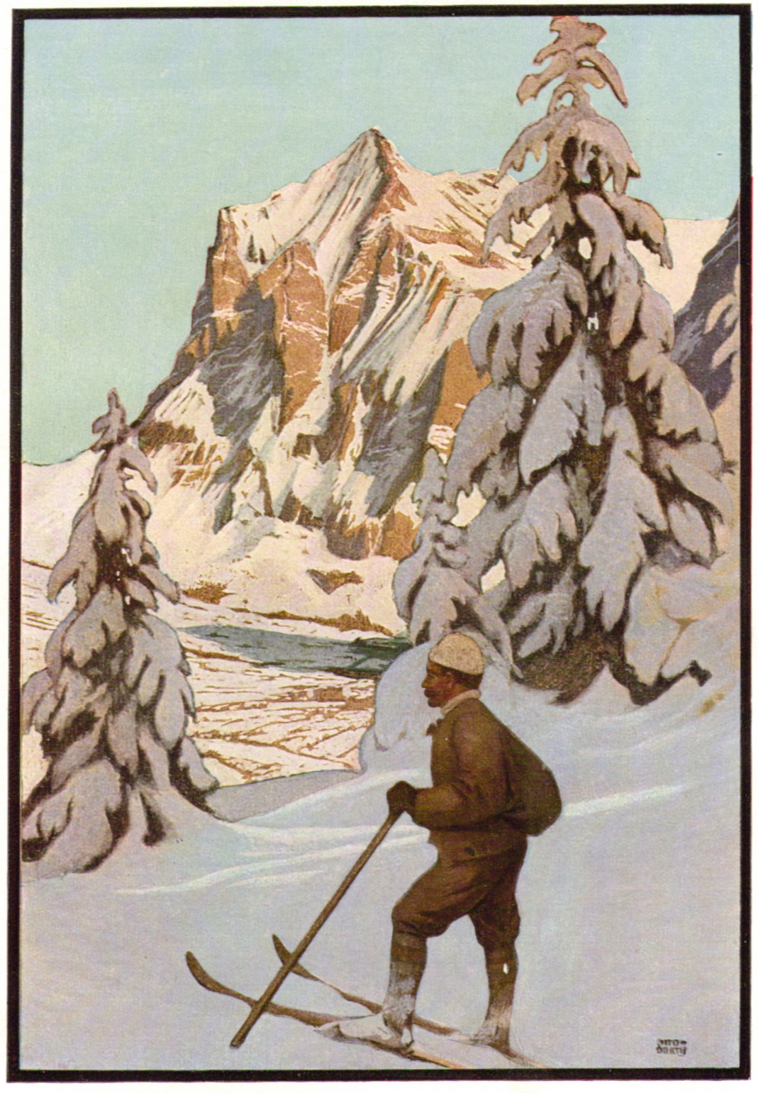 Otto Barth - Blick auf Grindelwald mit Wetterhorn 1906p.jpg