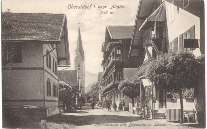 632_Oberstdorf Kirchstrasse 1906paint.jpg