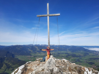 Rubihorn (1.957m), Geißalphorn (1.953m), Geißfuß (1.981m) und Entschenkopf (2.043m)