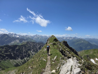 Über den Nordwestgrat auf das Nebelhorn (2.224m)