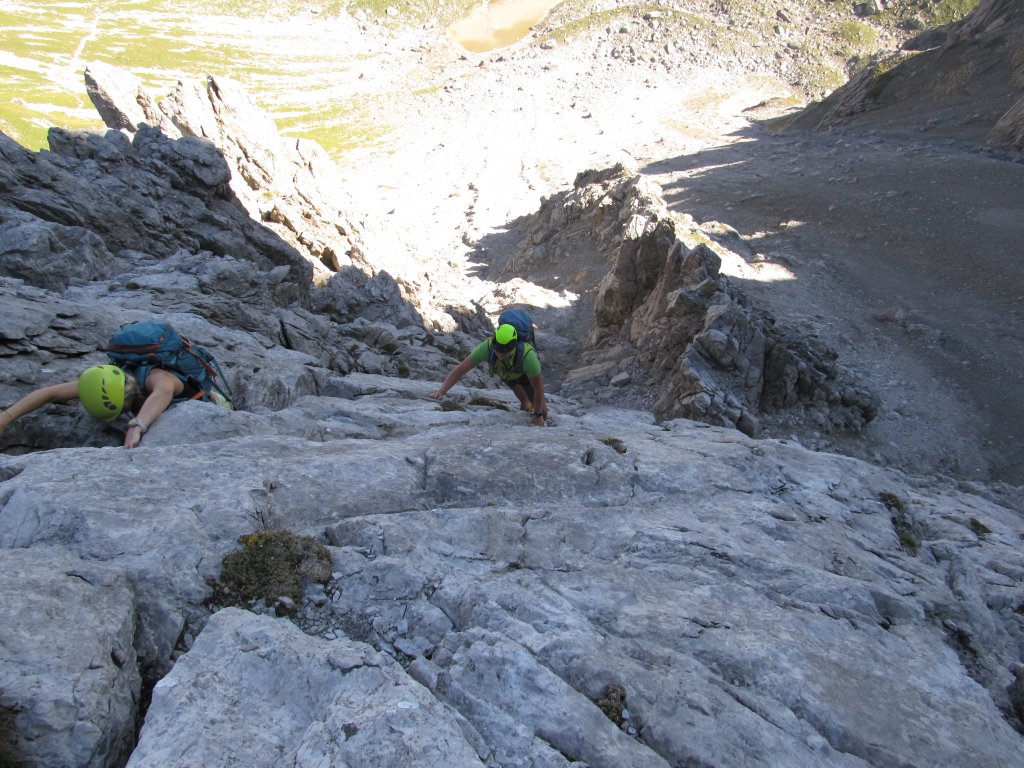 Parzinnspitze Plattenpfeiler + Südwestlicher Parzinnturm Ostkante